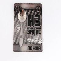 Ложка подарочная на открытке "Для настоящего мужчины" 3х14см (с1)
