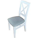 Стул МДК- 63 "Кристофер" с мягким сидением Эмаль белая Ельская мебельная фабрика, фото 2