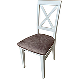 Стул МДК- 63 "Кристофер" с мягким сидением Эмаль белая Ельская мебельная фабрика, фото 3