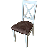 Стул МДК- 63 "Кристофер" с мягким сидением Эмаль белая Ельская мебельная фабрика, фото 4