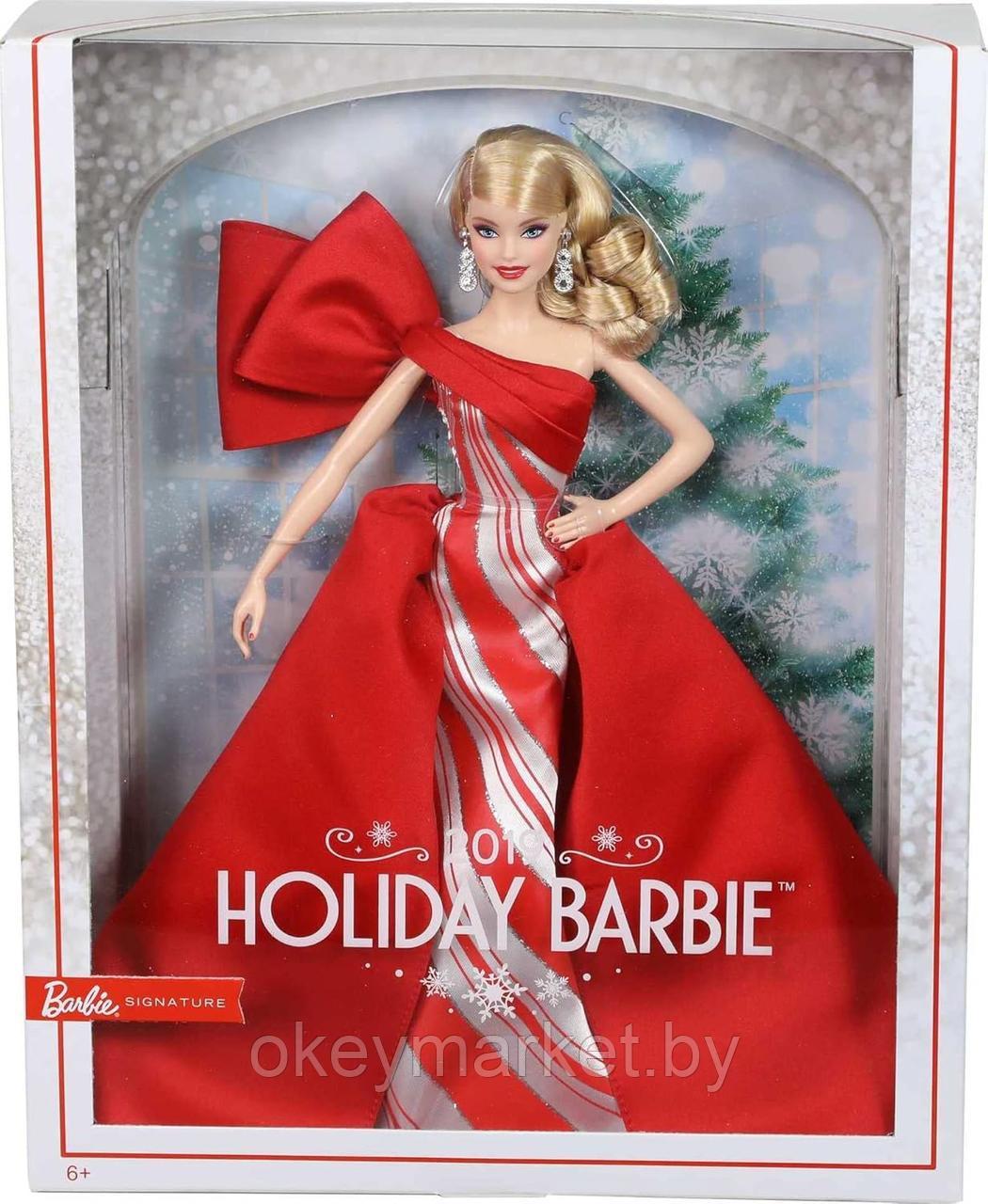 Коллекционная кукла Mattel Barbie Holiday Блондинка FXF01