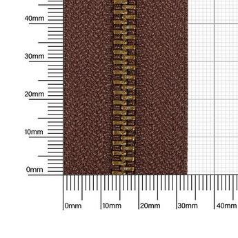 Молния № 5 металл-ая двухсторонняя антик полир 303 кор К