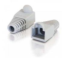 Колпачки защитные для штекера RJ-45, пластиковые, для сетевого кабеля, серые (10 штук)
