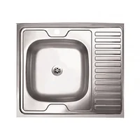 Мойка накладная Kromrus EC-209M чаша с лева 60x60х16,5 см