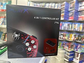 4 в 1 Беспроводной Геймпад P4 PC/Android/PS4/PS5+Зарядное устройство + накладки на стики