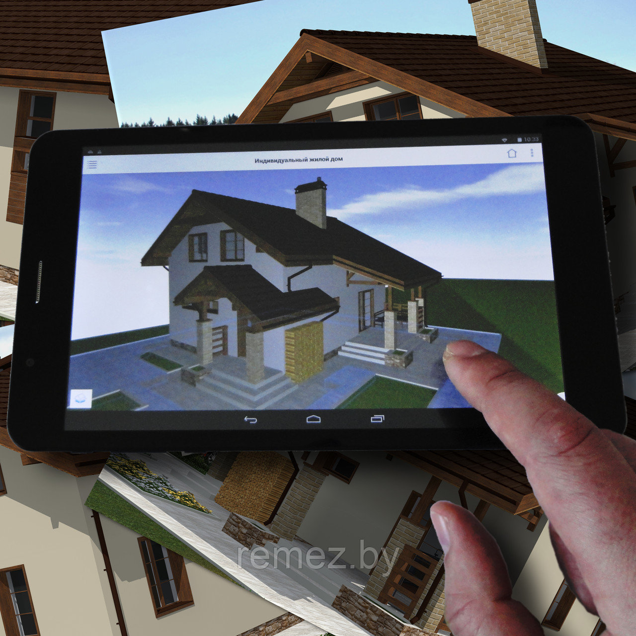 3D проект индивидуального дома на Вашем мобильном устройстве. 3д проекты домов. Загородные дома в 3д. - фото 1 - id-p3867553