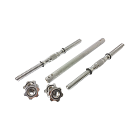 Набор гантельных грифов с соединительным коннектором AMETIST 40 см. (посад. диаметр 25 мм.) металл