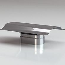 Зонт "Наполеон" из нержавеющей стали для овального дымохода (AISI 430/0,5 мм)