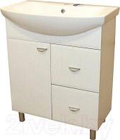 Тумба с умывальником СанитаМебель Лотос 601.700 + Балтика 70