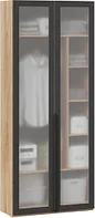 Шкаф-пенал ТриЯ Порто СМ-393.07.226 с 2 дверями со стеклом