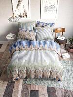 Комплект постельного белья Веселина Зигзаг 7931-1 Бязь 120гр. евро