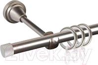 Карниз для штор АС ФОРОС Grace D16Г + заглушка Плоская