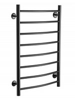 Полотенцесушитель Ростела Соната черный (нижн.подв., 1/2" резьба) 400 х 1000 / 9 Ral 9005