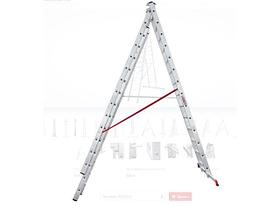 Лестница алюм. 3-х секц. 358/926/380см 3х14 ступ., 23кг NV3230 Новая Высота
