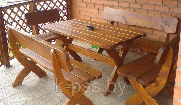 Столы, скамейки, лежаки, табуретки из массива.