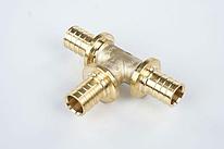 Тройник Рехау из латуни равнопроходный 25-25-25 MX, 10 шт