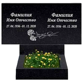 Двойной памятник из гранита