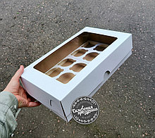 Коробка на 15 капкейков, маффинов 40x23.5x9.5 см