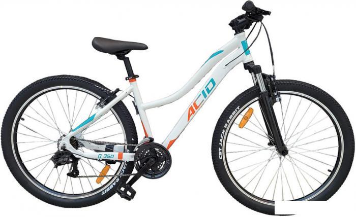 Велосипед Forward Acid 27.5 Q-350 FR р.16.5 2024 (белый/бирюзовый)