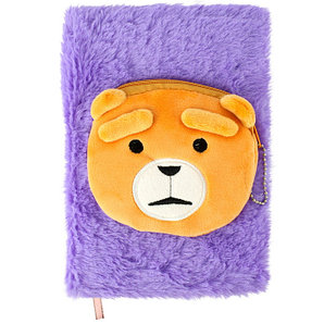 Блокнот A5 64л в лин. меховой, DV-12602(12601), Китай