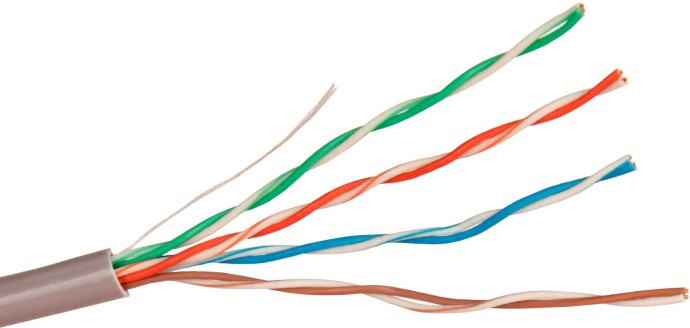 Кабель UTP 4PR 26AWG CAT5e 305м (Медь для внутренней прокладки) ExeGate EX138966RUS