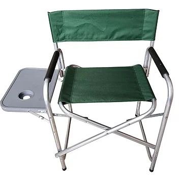 Стул-кресло складной с откидным столиком , зеленый , до 120 кг ,  арт. ZD-DY-З