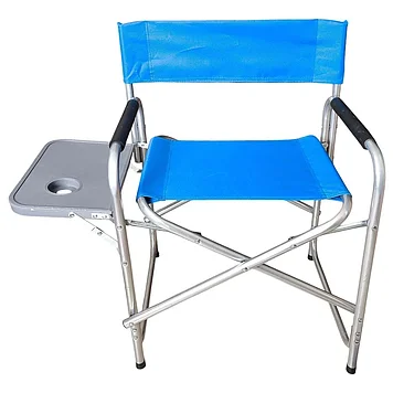 Стул-кресло складной с откидным столиком , синий, до 120 кг ,  арт. ZD-DY-С