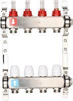Коллектор (гребенка) в сборе Gappo на 8 выходов с расходомерами G424.8