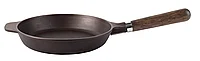 Сковорода чугунная Boniron с деревянной съемной ручкой 22 см