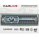 Автомагнитола CarLive LD4020 USB PD,Type-c,USB,TF, MP3, Bluetooth, цветной LED,2 RCA, выход 4 х 50вт
