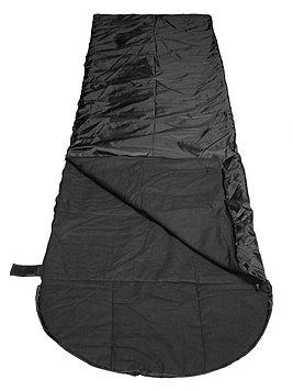 Спальный мешок-одеяло с капюшоном Zubrava двухслойный - 0 + 10,  240*70 см , черный, пр-во  РБ