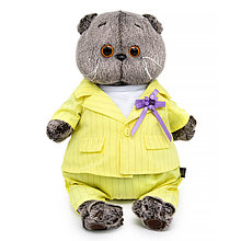 Басик в костюме в полоску. Мягкая игрушка