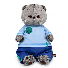 Басик в лонгсливе со смайликом. Мягкая игрушка