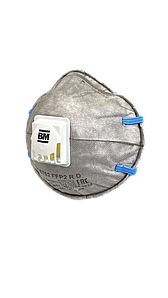 ВМ 8762 FFP2 R D, полумаска фильтрующая для защиты от аэрозолей, чашеобразная, с клапаном выдоха