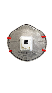ВМ 8763 FFP3 R D, полумаска фильтрующая для защиты от аэрозолей, чашеобразная, с клапаном выдоха