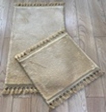 Комплект ковриков с кисточками Rabbit 60*100 (2 предмета бежевый)