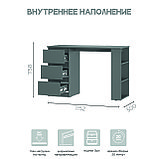 Письменный стол СИМПЛ ПС-07 (Графит) BTS, фото 6