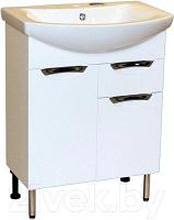 Тумба с умывальником СанитаМебель Камелия-65.31 Д3 + Балтика 65