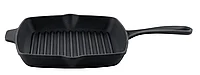 Сковорода чугунная гриль Boniron с литой ручкой 26 см