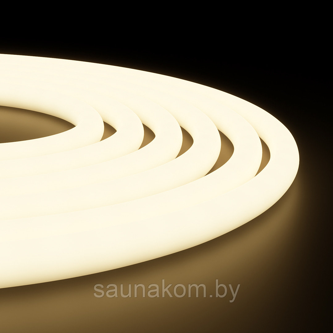 Светодиодная лента для бани и сауны 5м, 24В, СТ, 14,4Вт/м, smd2835, 120д/м, IP68, 900Лм/м, т/б, 3000К