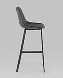 Стул барный Stool Group TEXAS, экокожа, серый, фото 4