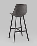 Стул барный Stool Group TEXAS, экокожа, серый, фото 6