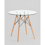 Стол Stool Group EAMES DSW NEW D=80 стекло, фото 2