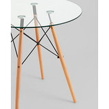 Стол Stool Group EAMES DSW NEW D=80 стекло, фото 8