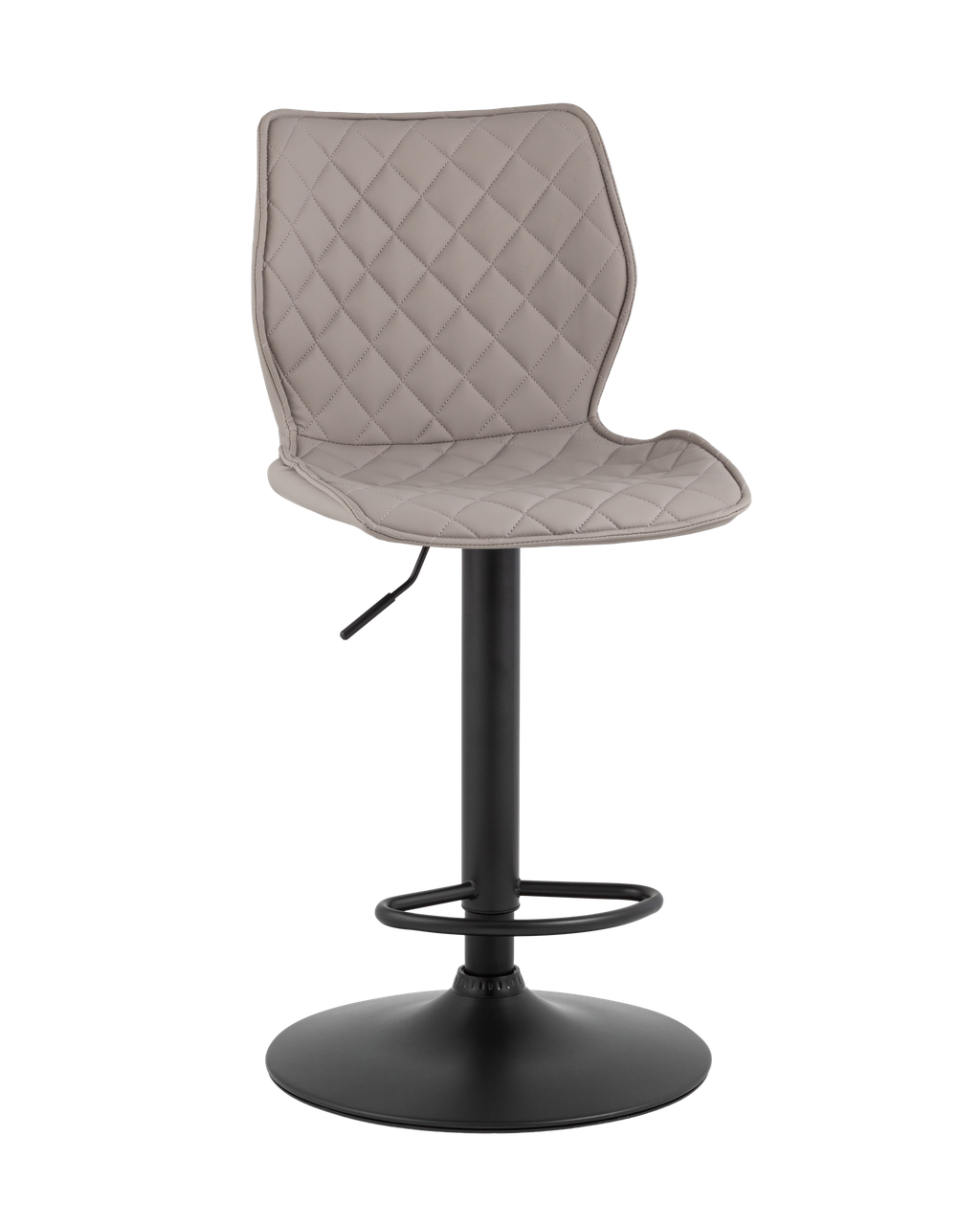 Стул барный Stool Group Dome, экокожа, серый