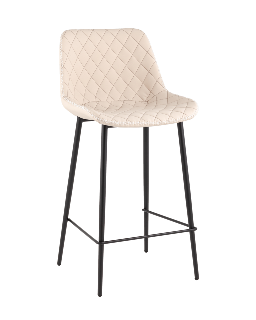 Стул барный Stool Group Arch, экокожа, светло-серый