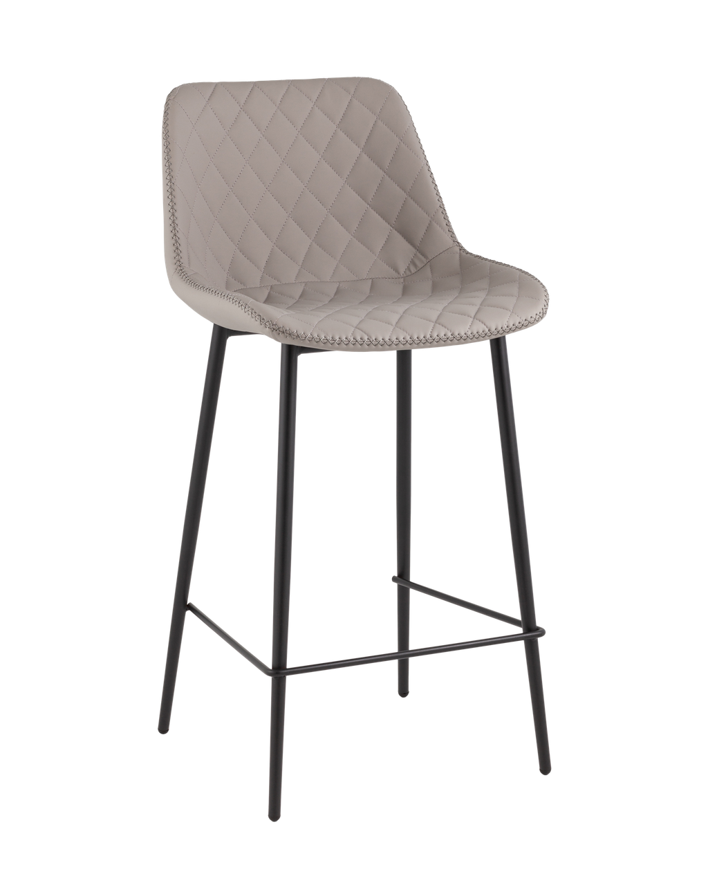 Стул барный Stool Group Arch, экокожа, серый