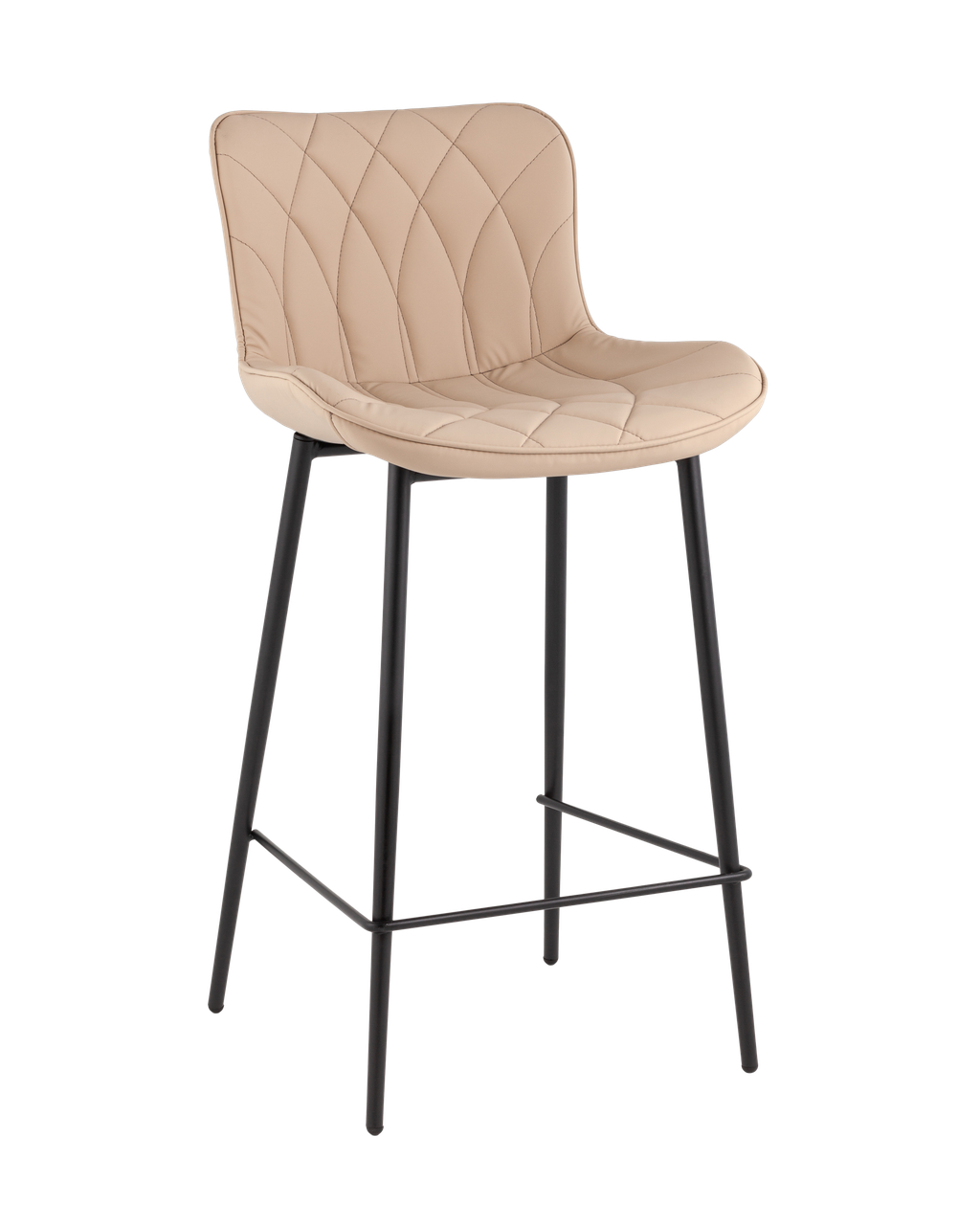 Стул барный Stool Group Vault, экокожа, бежевый