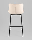 Стул барный Stool Group Vault экокожа светло-серый, фото 7