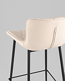 Стул барный Stool Group Vault экокожа светло-серый, фото 9